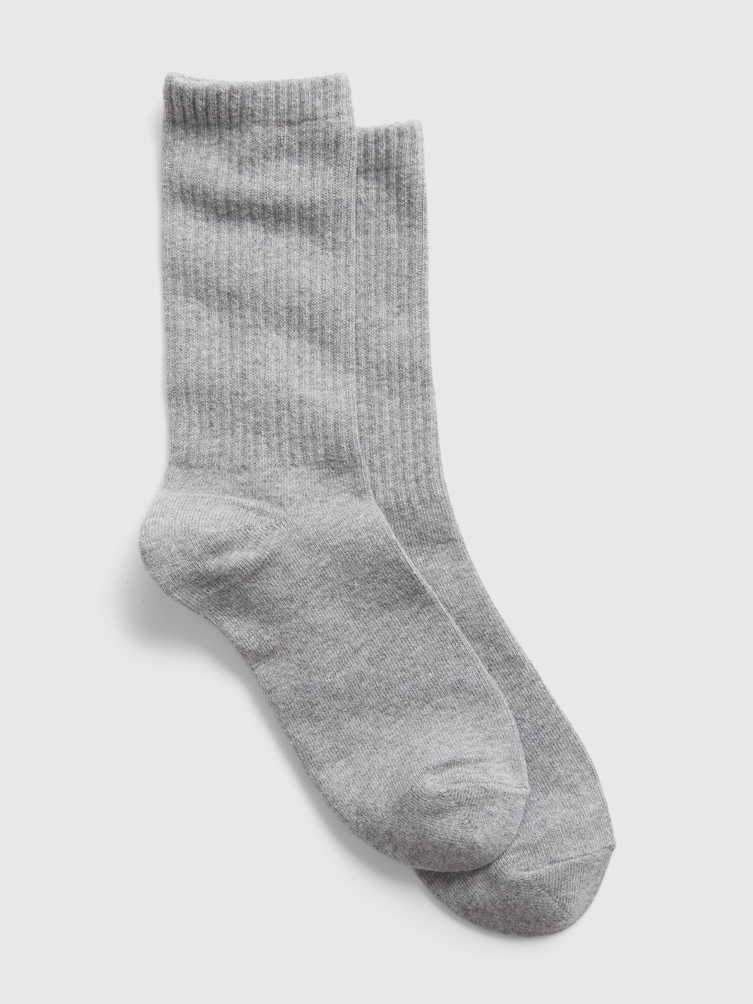 Gap Organic Cotton Crew Socks In Grey