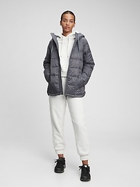 100% Recycled Nylon Relaxed Lightweight Puffer Jacket | Gap