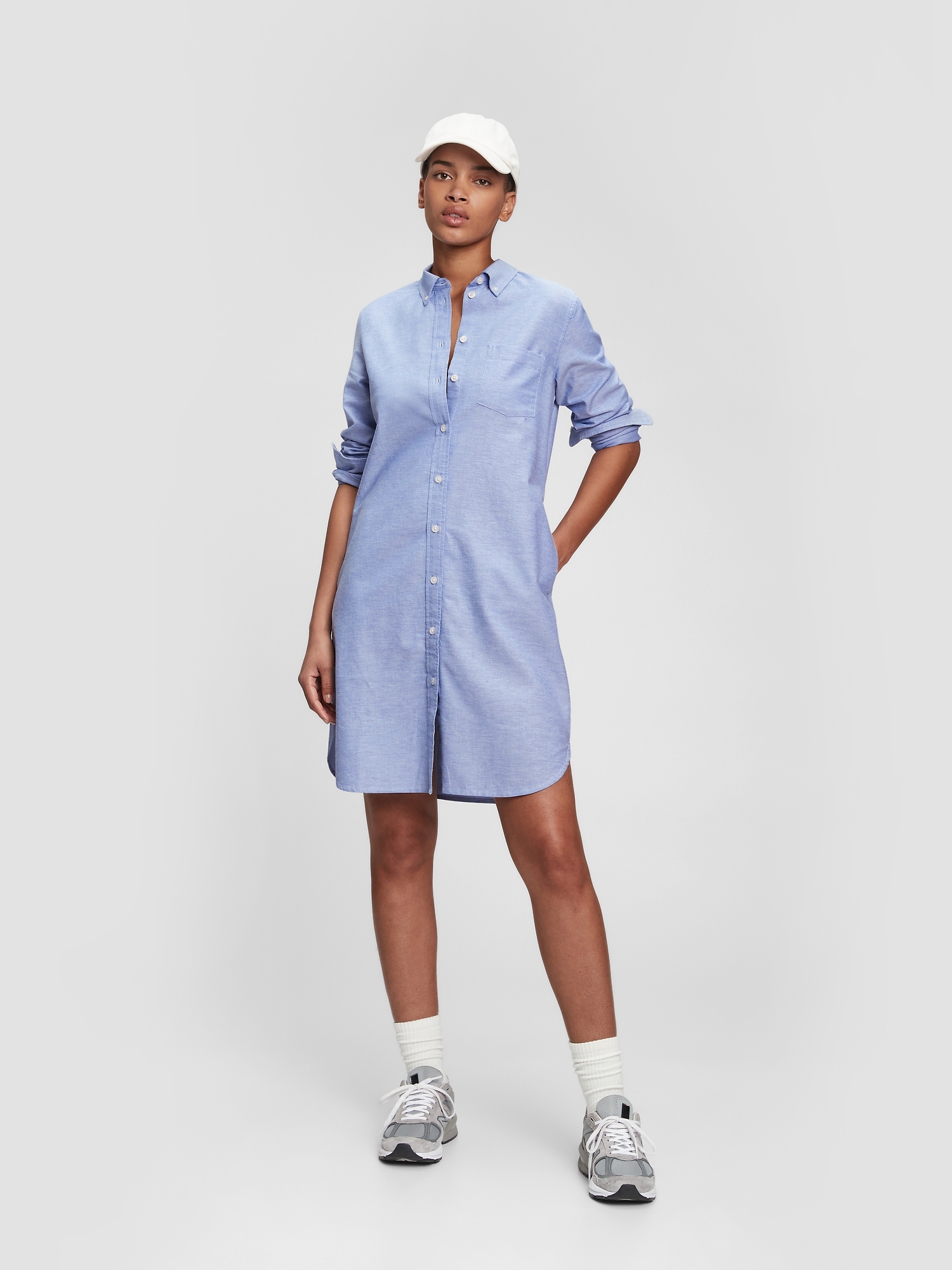 gap oxford shirt dress