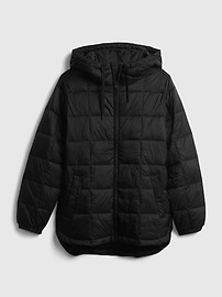 100% Recycled Nylon Relaxed Lightweight Puffer Jacket | Gap