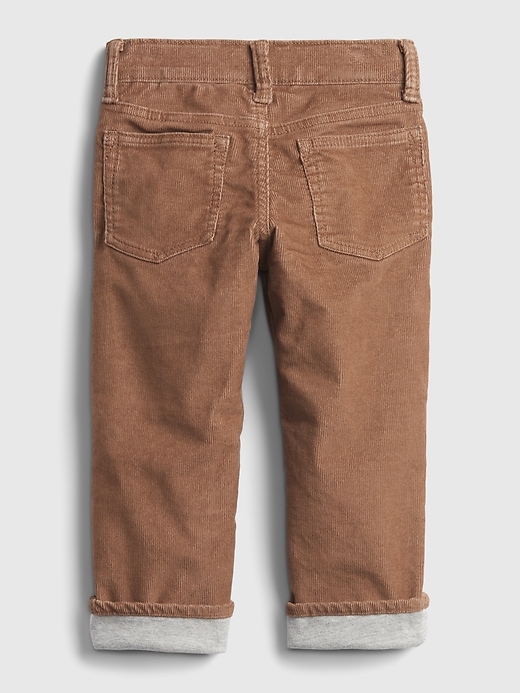 Image number 2 showing, Toddler Lined Corduroy Pants