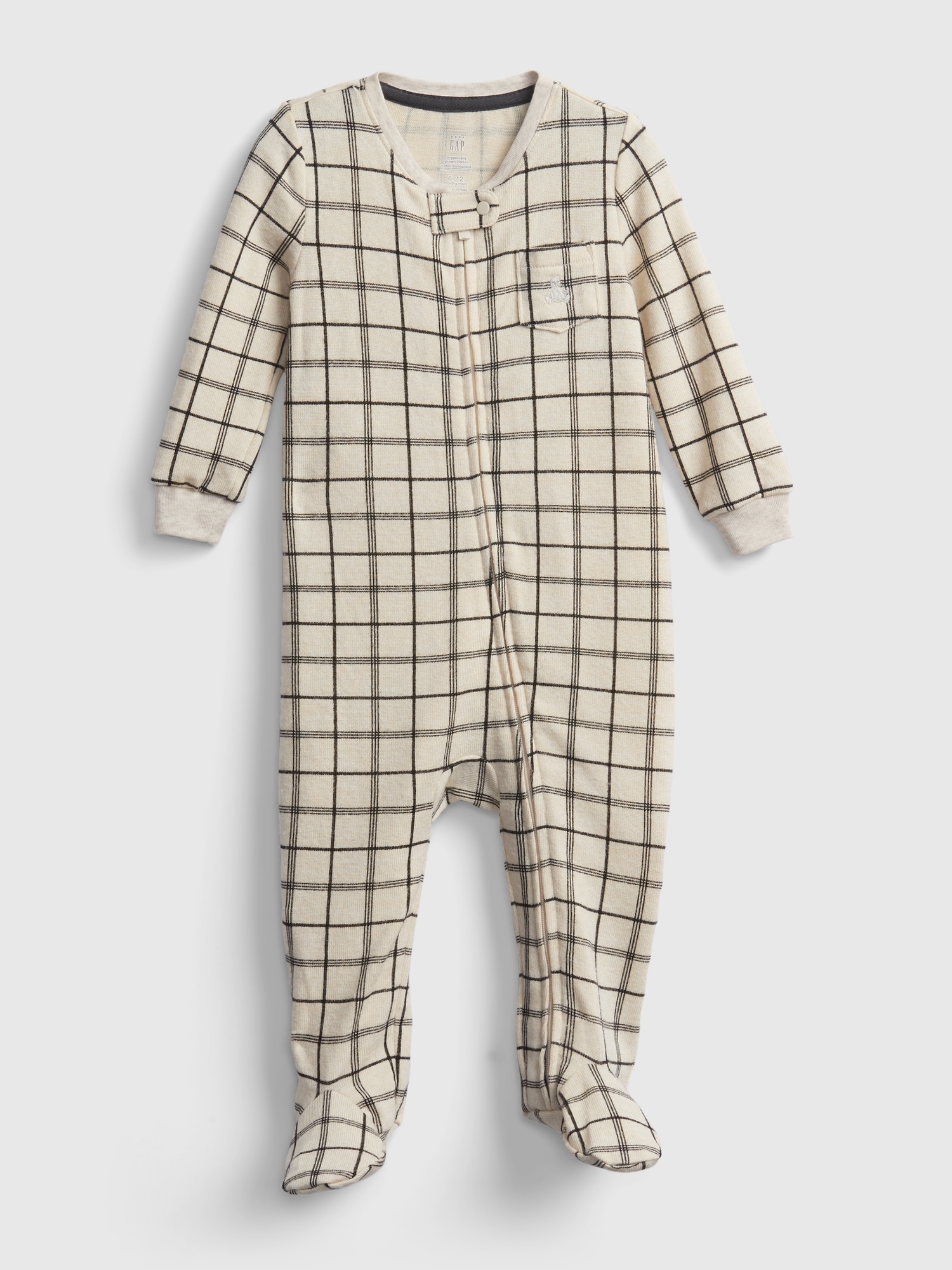 Baby Softspun Zipper-Front Footed One-Piece | Gap