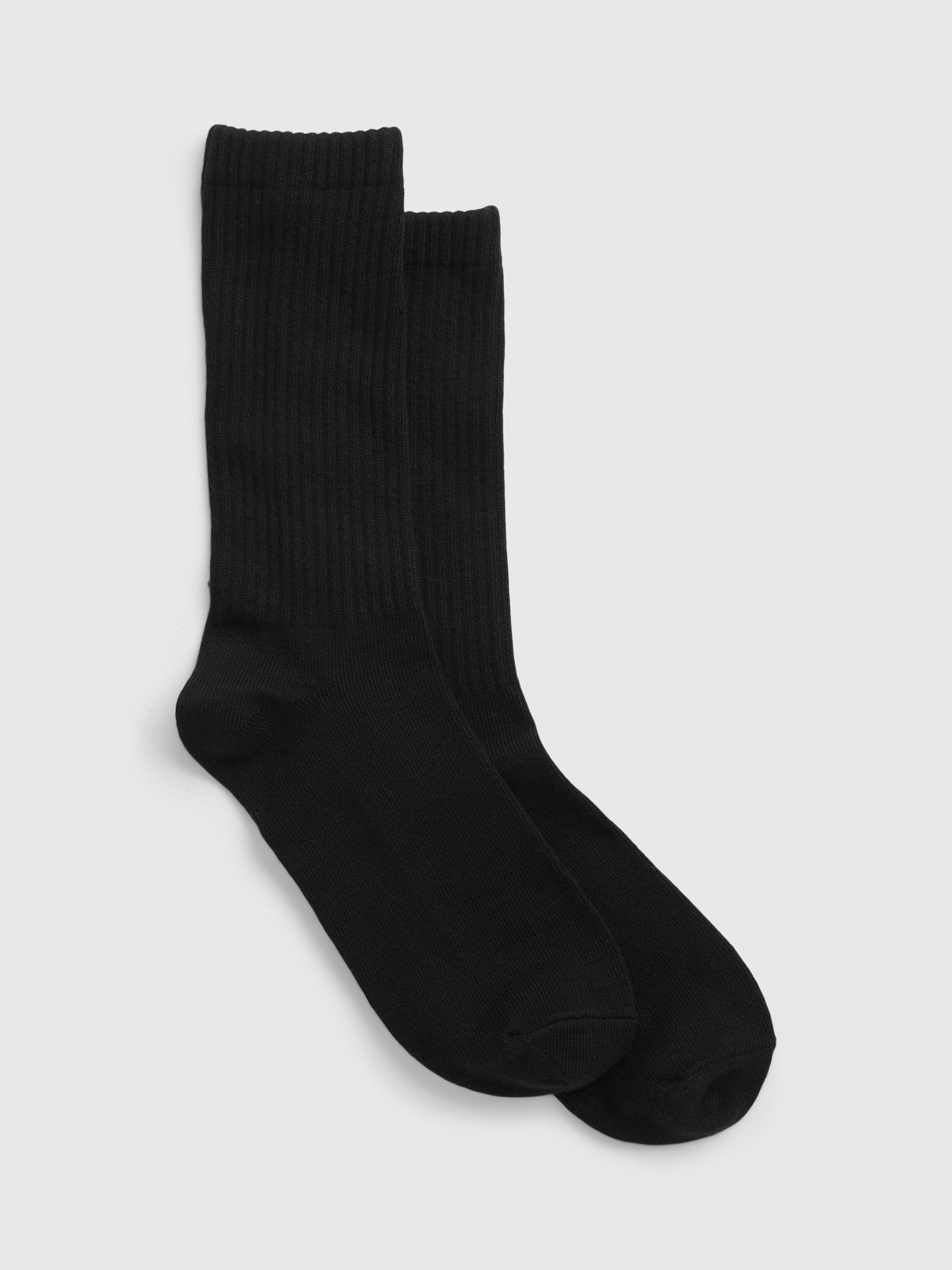 Gap Organic Cotton Crew Socks In Black
