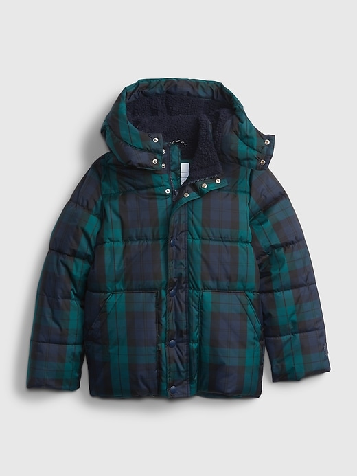 View large product image 1 of 1. Kids Plaid Puffer Jacket