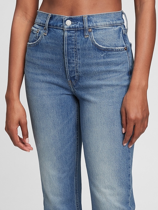 Image number 3 showing, High Rise Cheeky Straight Jeans with Washwell