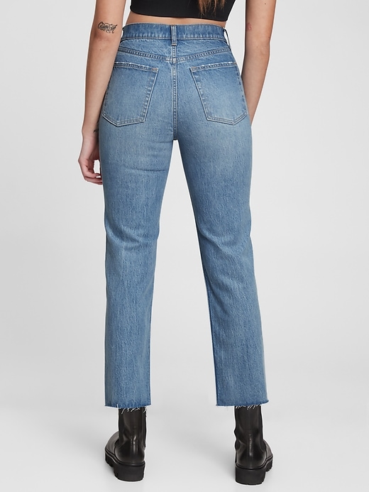 Image number 2 showing, High Rise Cheeky Straight Jeans