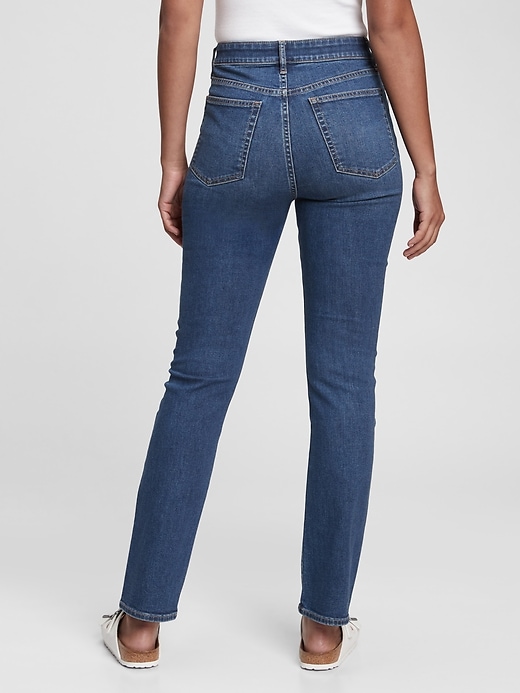 High Rise Classic Straight Jeans with Washwell | Gap