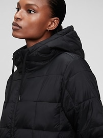 100% Recycled Nylon Relaxed Lightweight Puffer Jacket | Gap