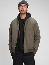 100 Recycled Nylon Bomber Jacket Gap