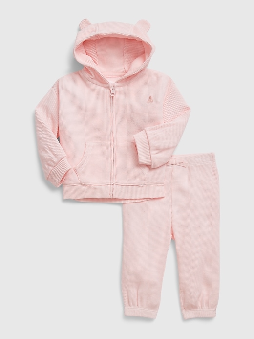 Baby Waffle-Knit Hoodie Outfit Set | Gap
