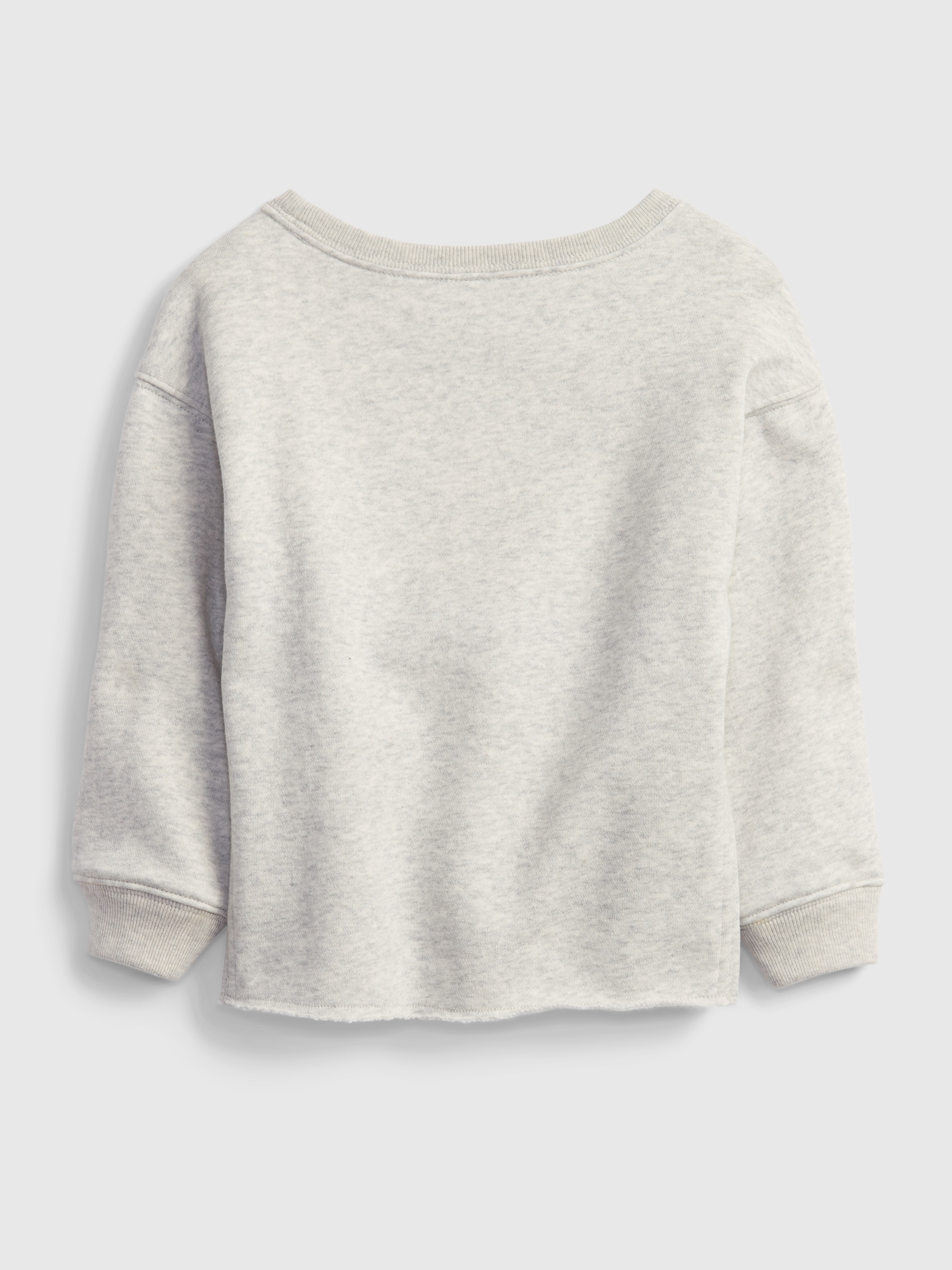 Toddler Raw Hem Crewneck Heart Graphic Sweatshirt | Gap