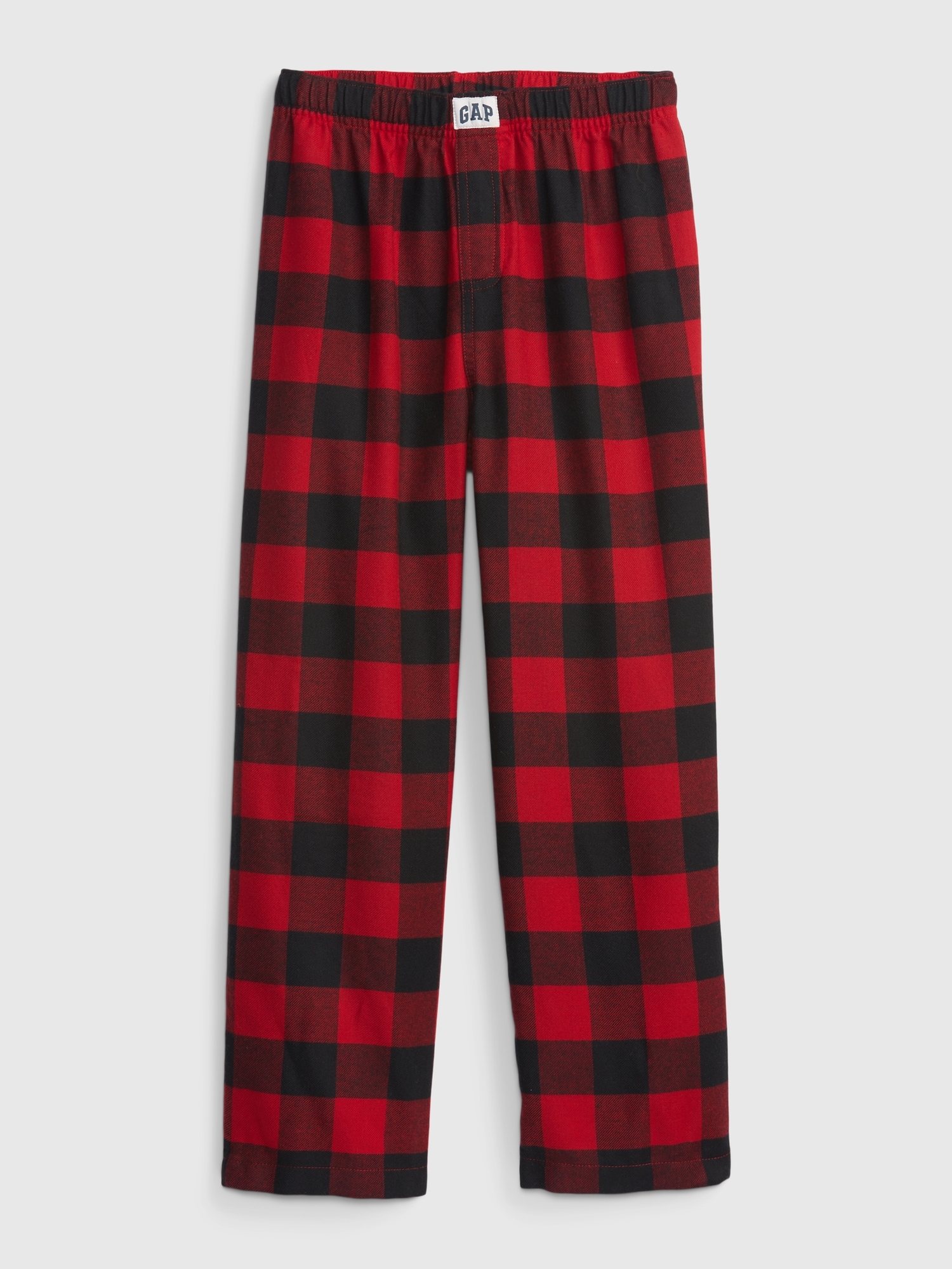 Kids Recycled Polyester Plaid Print PJ Pants Gap