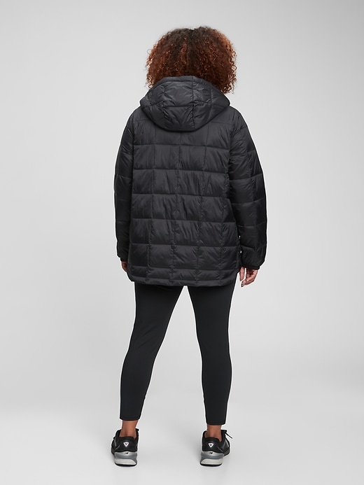 Image number 5 showing, 100% Recycled Nylon Relaxed Lightweight Puffer Jacket