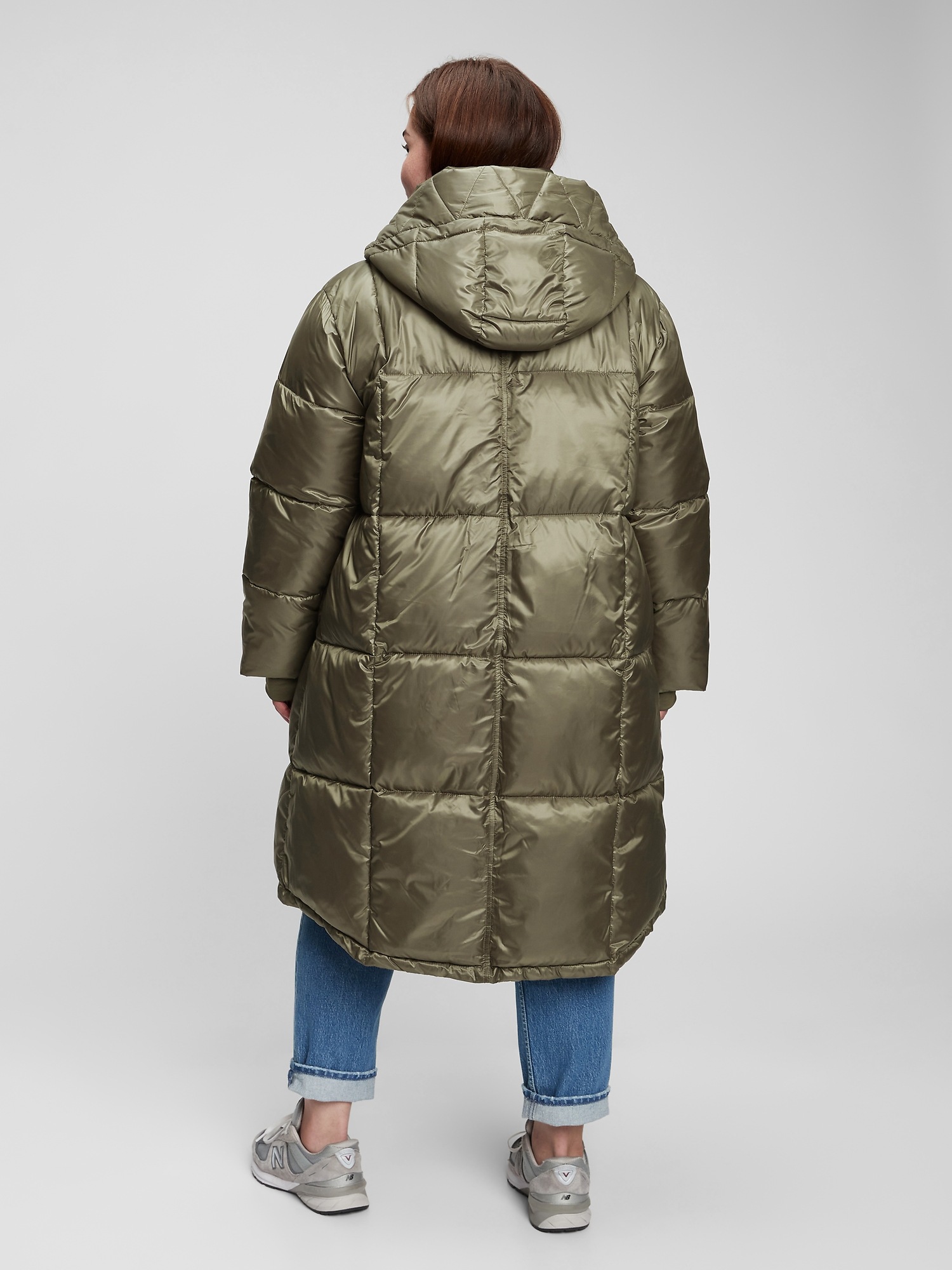 gap midi puffer coat