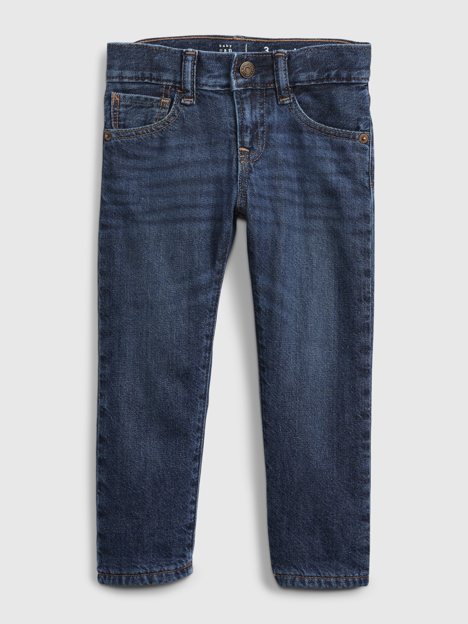 Baby Organic Cotton Pull-On Slim Jeans, 55% OFF
