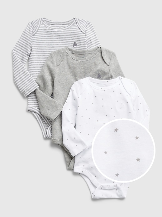 Image number 4 showing, Baby 100% Organic Cotton First Favorites Bodysuit (3-Pack)