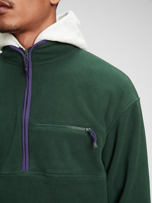 100% Recycled Polyester Half-Zip Arctic Fleece Sweatshirt