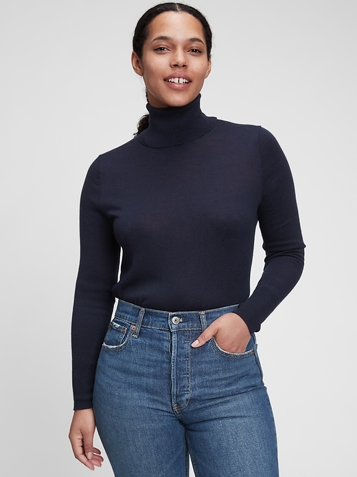 View large product image 1 of 1. Merino Turtleneck Sweater