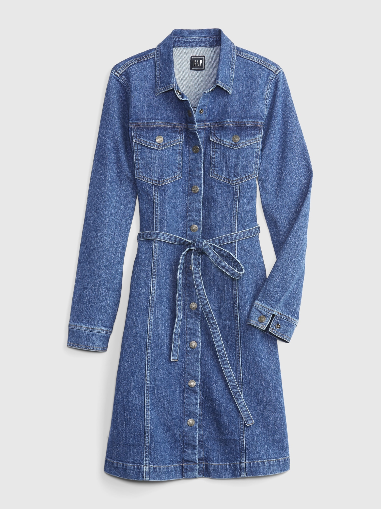 Gap denim wrap dress new arrivals