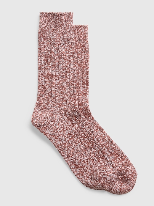 View large product image 1 of 1. Marled Boot Socks