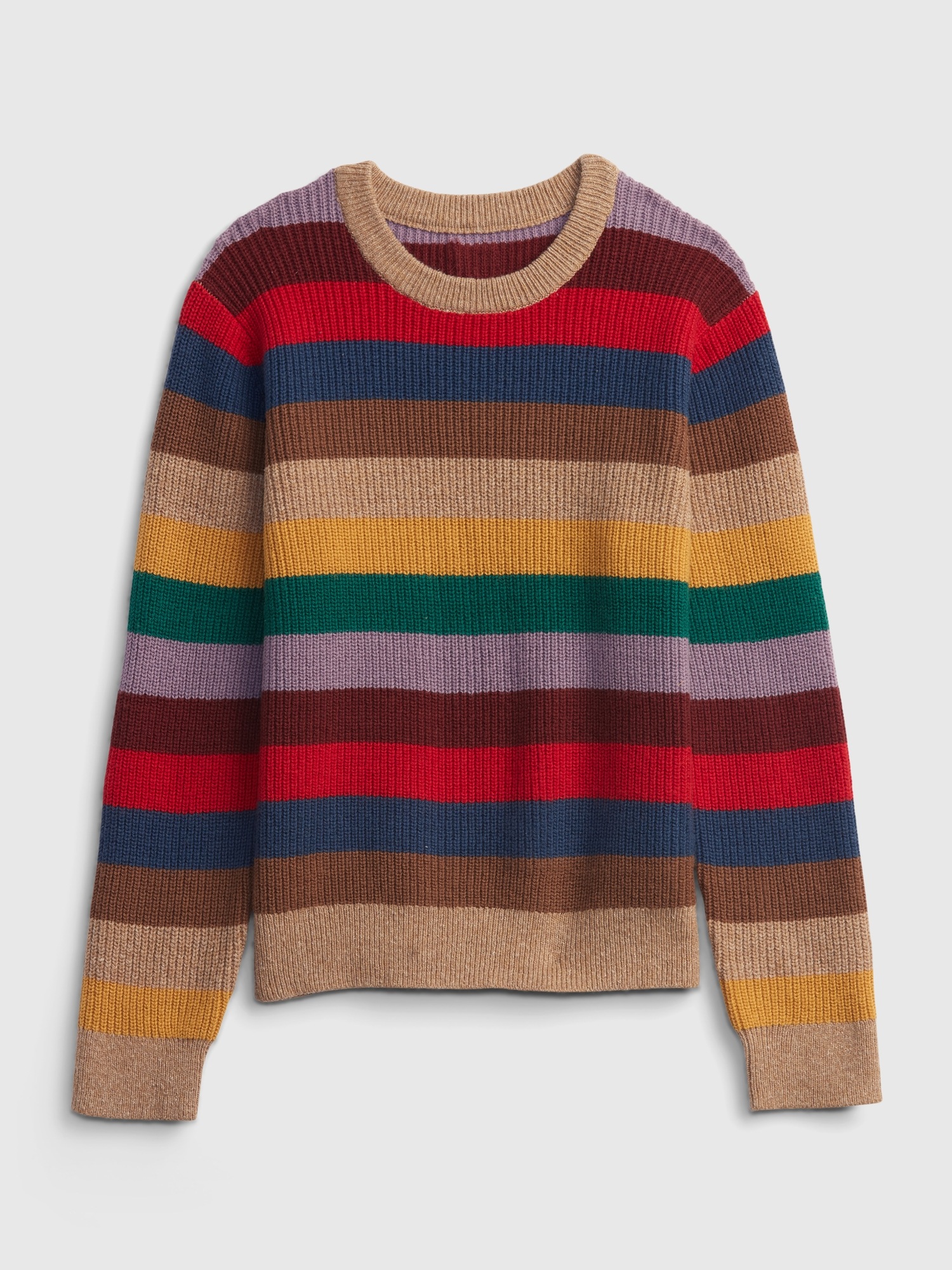 Kids Ribbed-Knit | Stripe Gap Sweater