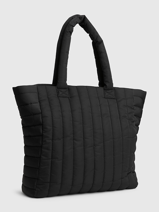 Carol Light Charcoal Leather Tote Bag