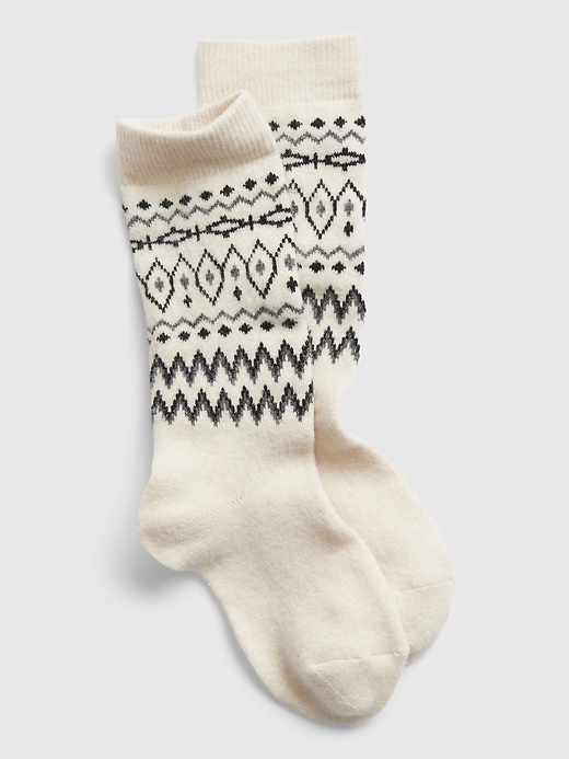 View large product image 1 of 1. Sweater Boot Socks