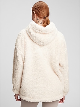 Faux hot sale sherpa hoodie