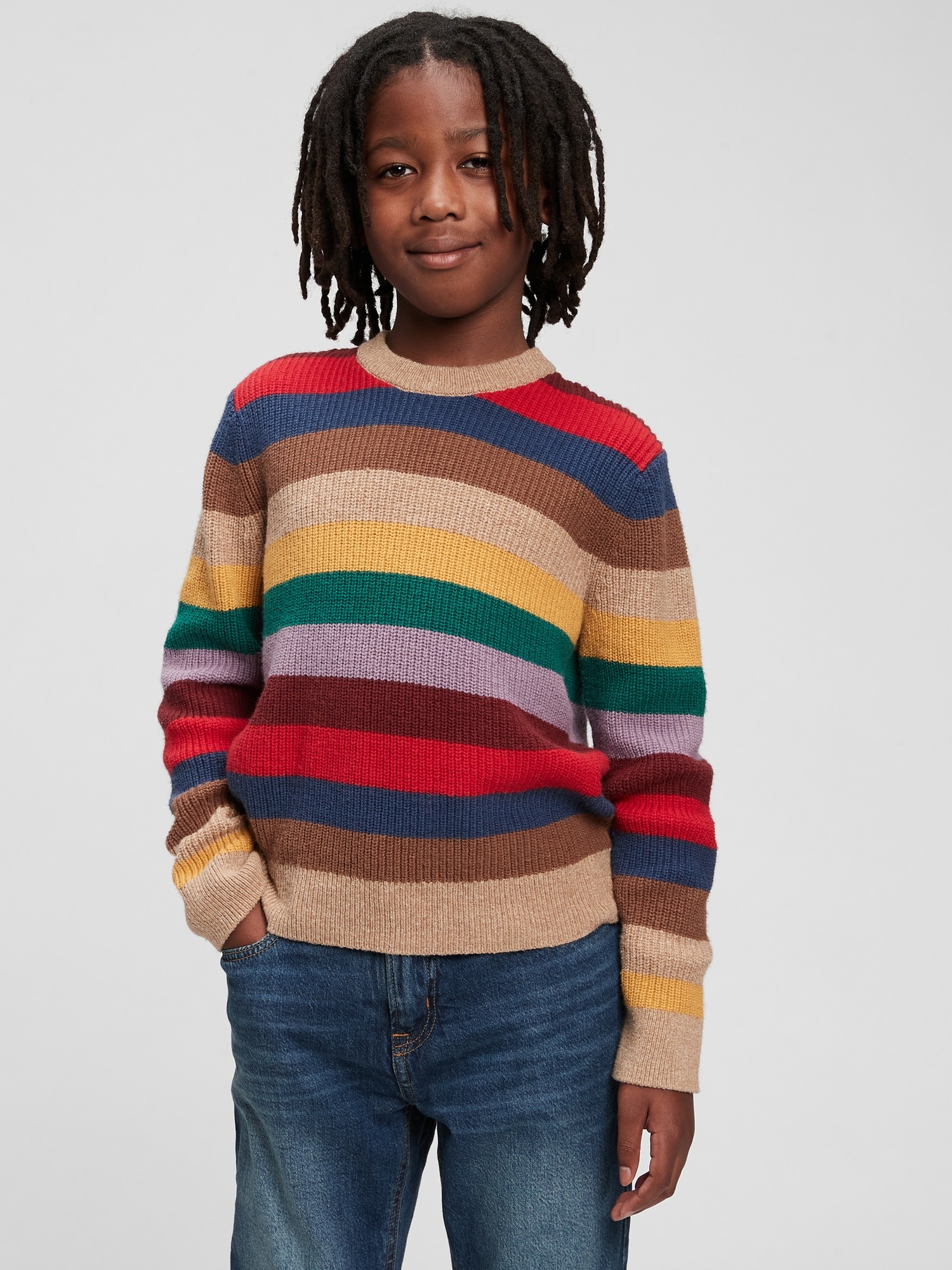 Kids Ribbed-Knit Stripe | Gap Sweater