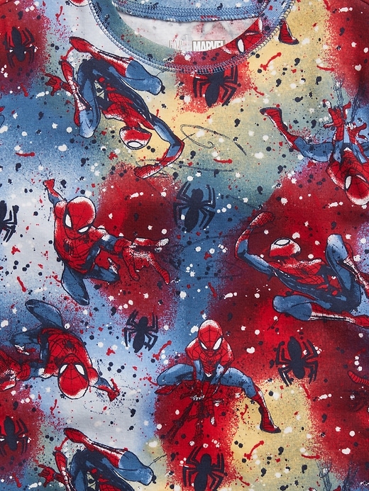 Image number 2 showing, GapKids &#124 Marvel Spider-Man 100% Organic Cotton Print PJ Set
