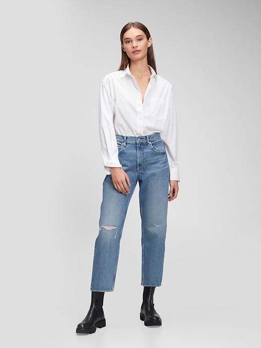 barrel leg jeans gap