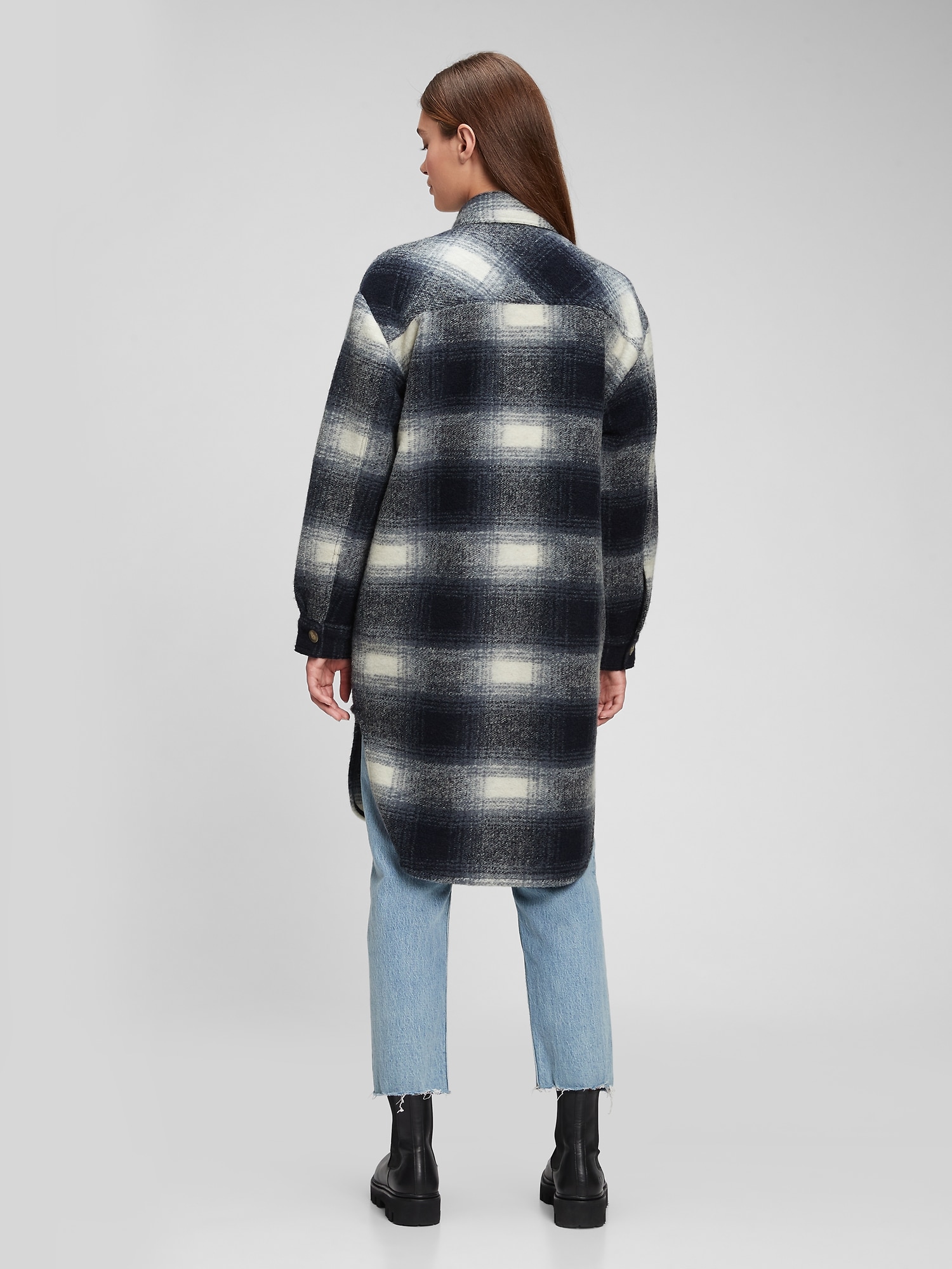 gap plaid jacket womens