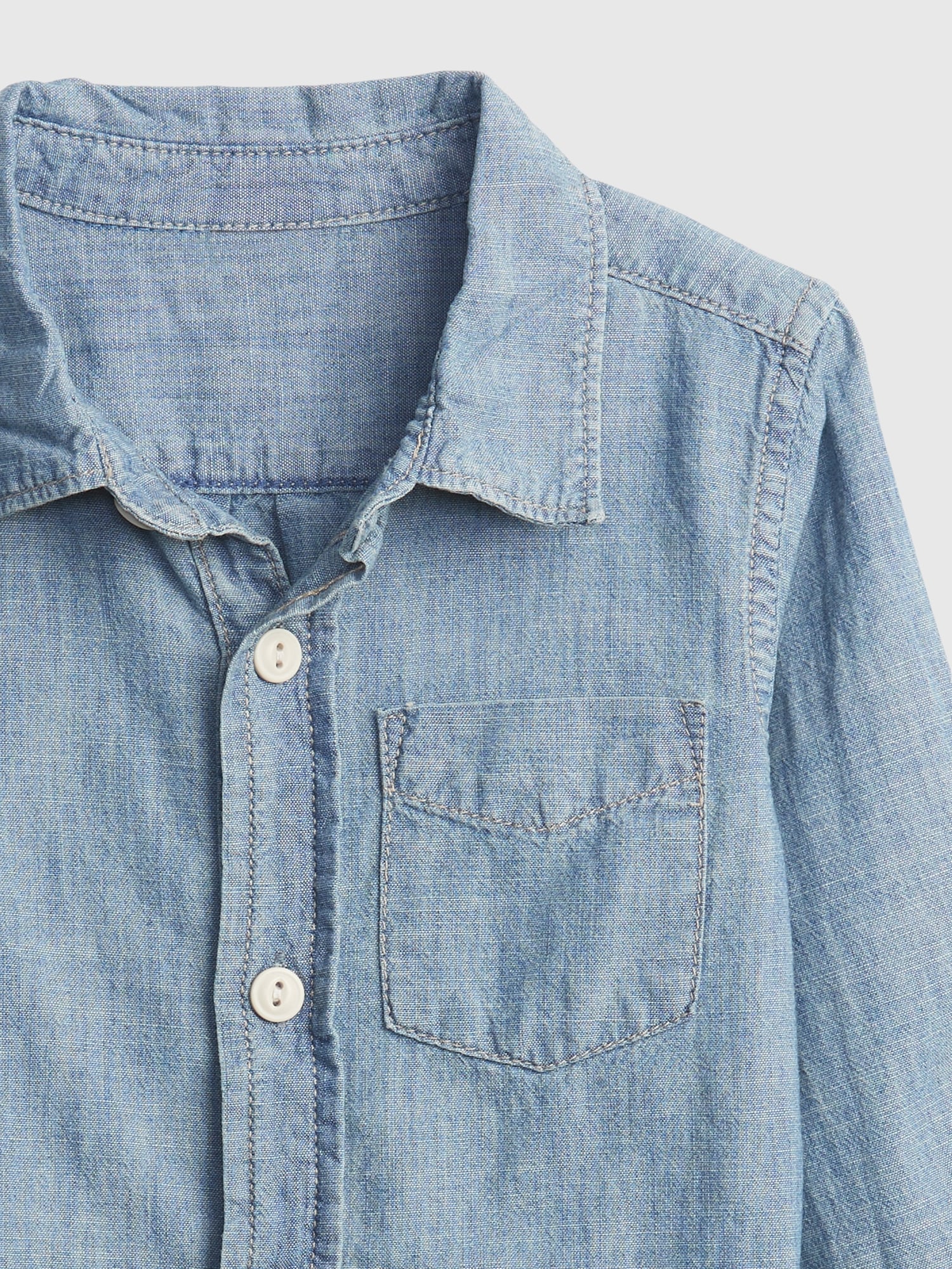 baby chambray shirt