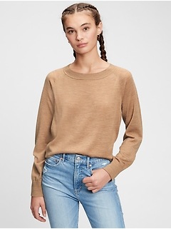 gap merino crew neck sweater