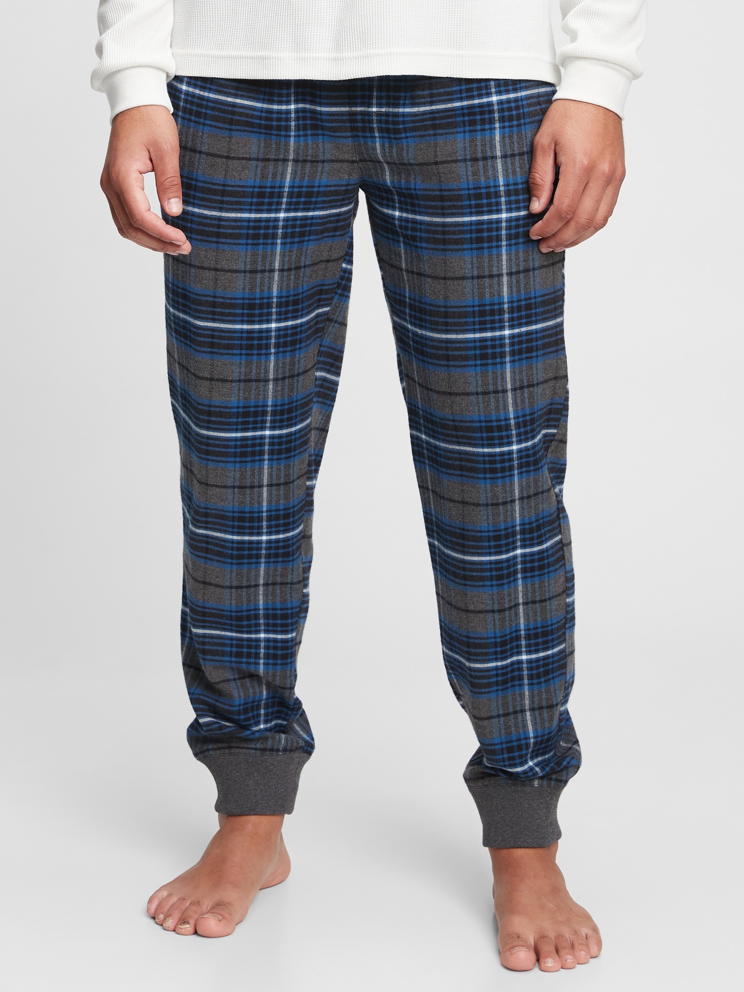 flannel pajama joggers gap