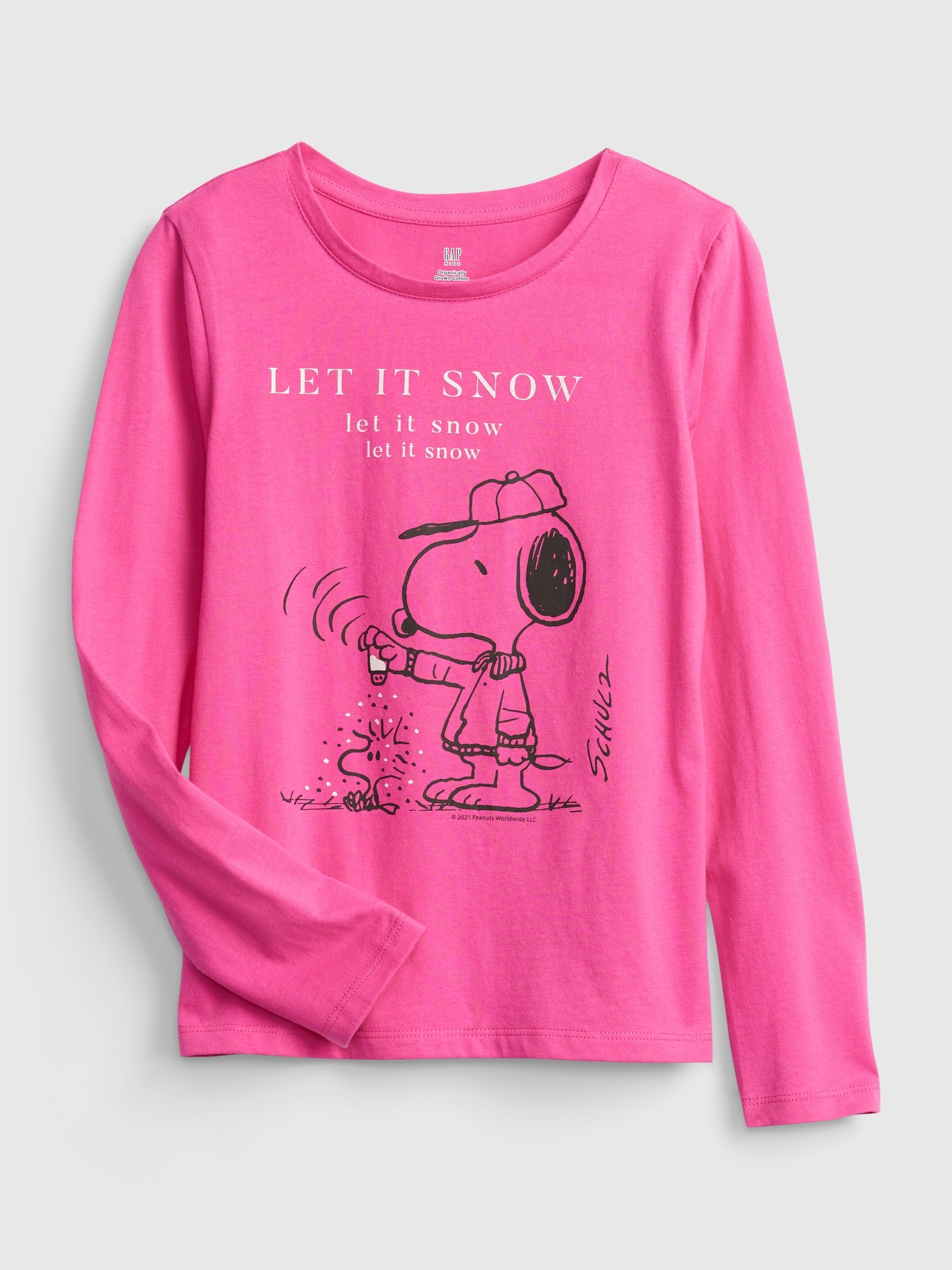 GapKids | Peanuts 100% Organic Cotton Long Sleeve Graphic T-Shirt