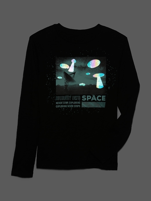 Image number 2 showing, Kids Long Sleeve Flash Graphic T-Shirt