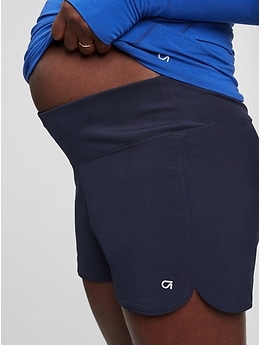 Gap Fit Maternity Athletic Shorts Run Short 3.5 Pink Red Women's