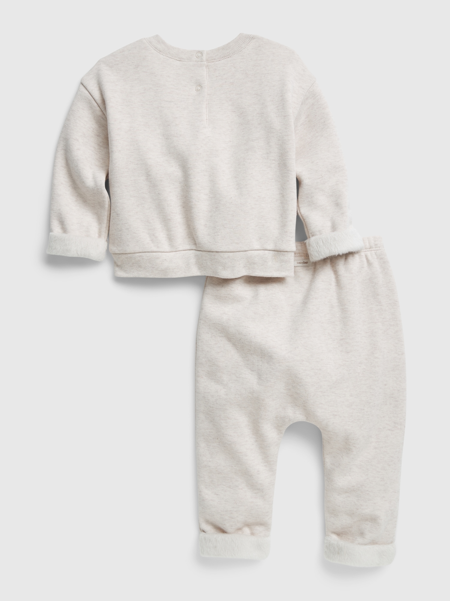 Baby Cozy Sherpa Lined 2-Piece Outfit Set | Gap