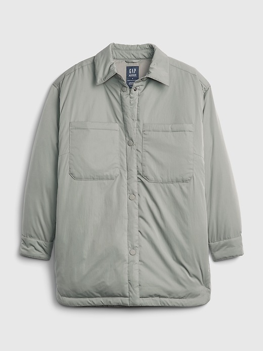 Image number 8 showing, Oversized Recycled Puffer Shirt Jacket