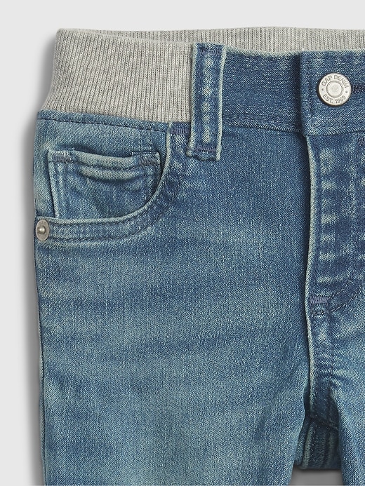 Image number 5 showing, Baby Knit-Denim Slim Jeans