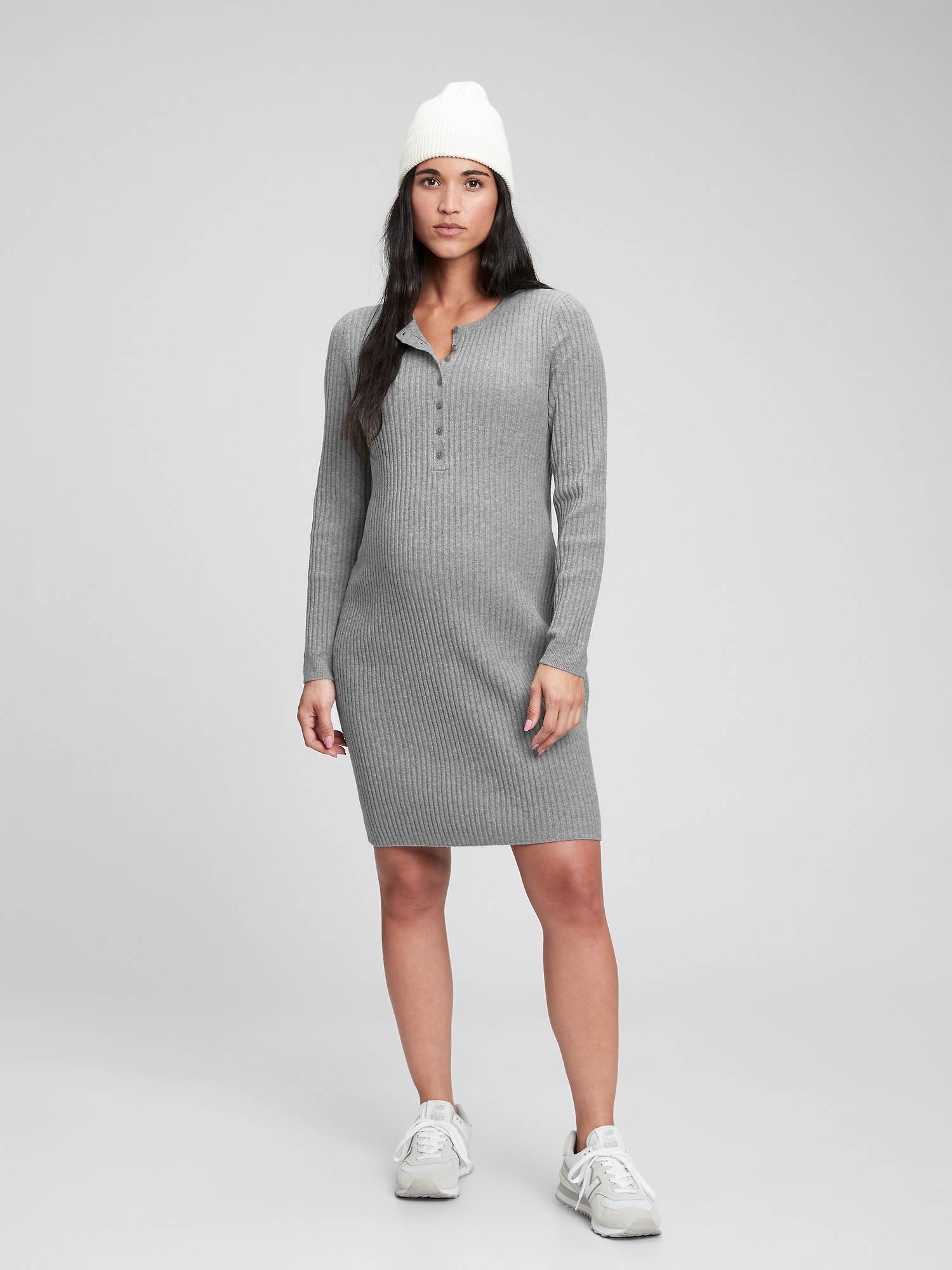 gap side button apron dress