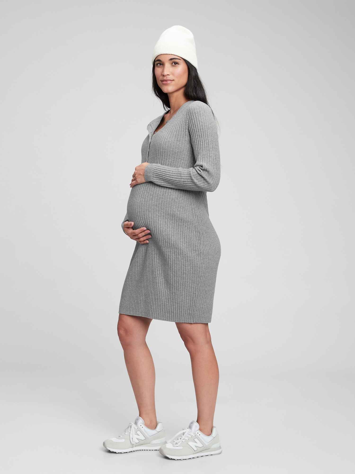 gap henley sweatshirt dress