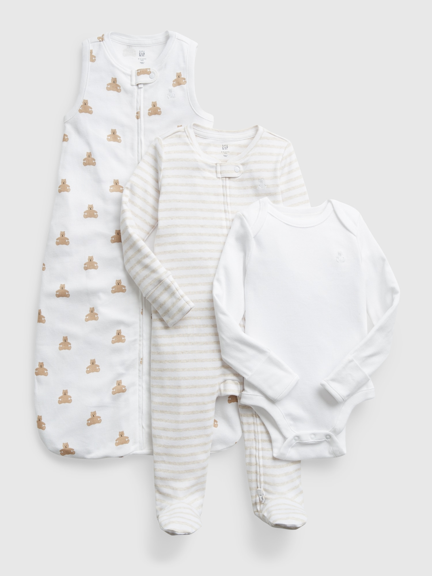 Baby 100% Organic Cotton First Favorite 3-Piece Sleep Sack Set | Gap