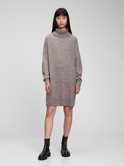 Gap turtleneck deals sweater dress