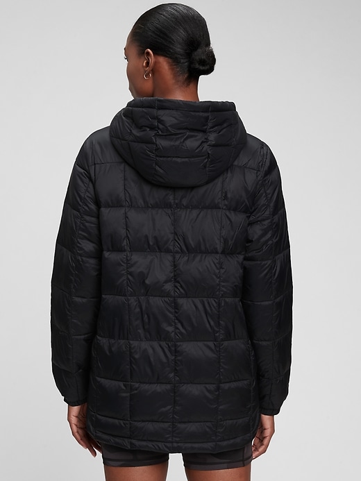 Image number 7 showing, 100% Recycled Nylon Relaxed Lightweight Puffer Jacket