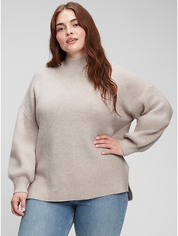 Oversized Funnel Neck Sweater Gap