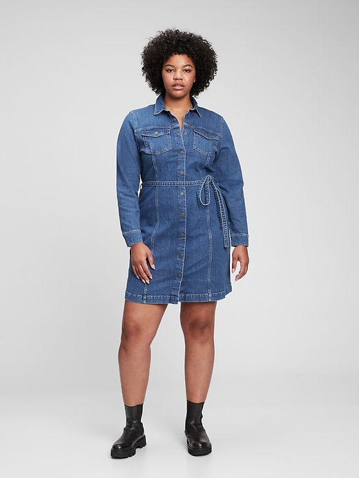 Tailored Denim Dress | Gap