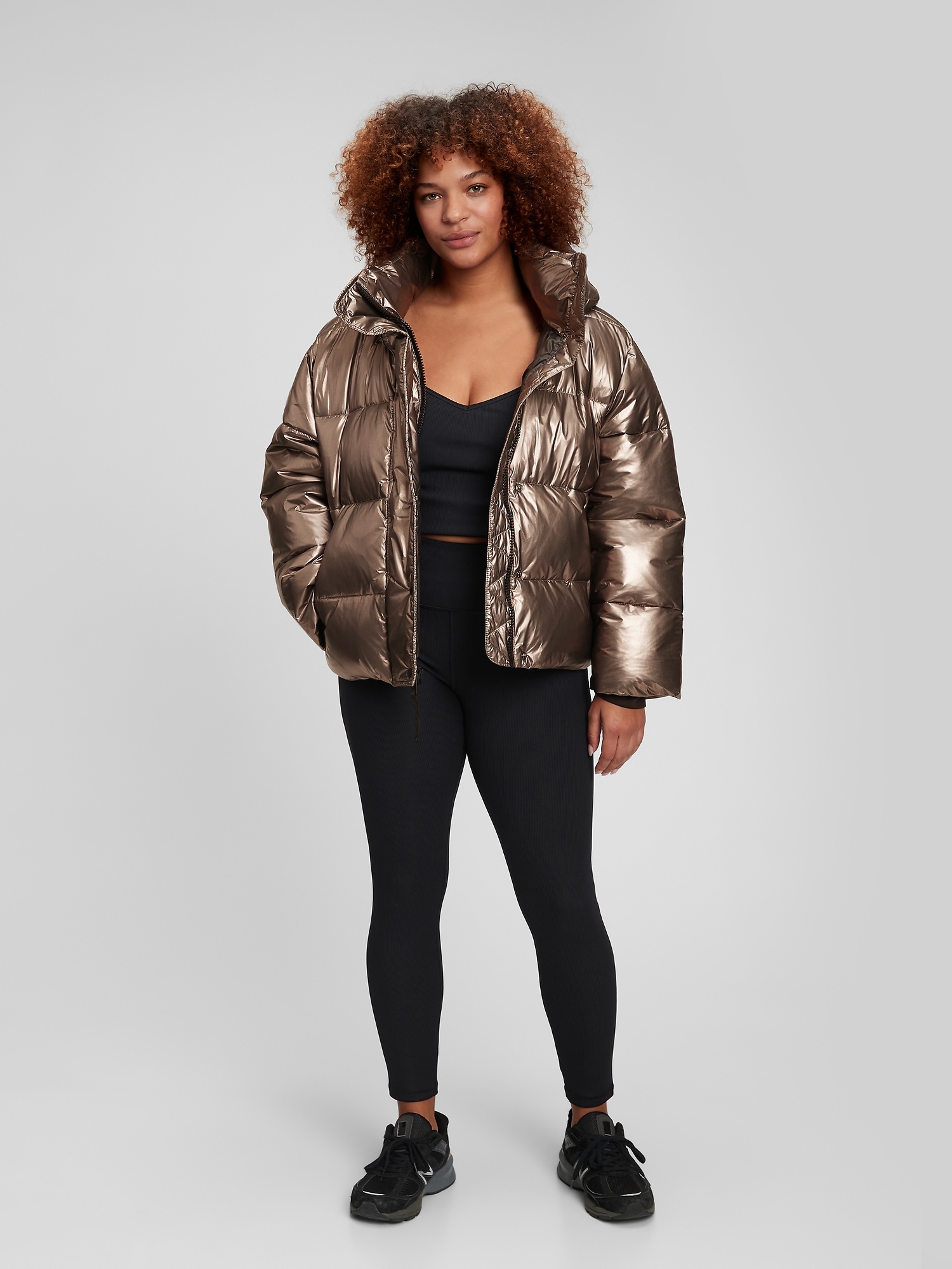 Heavyweight Cropped Oversized Puffer Jacket | Gap