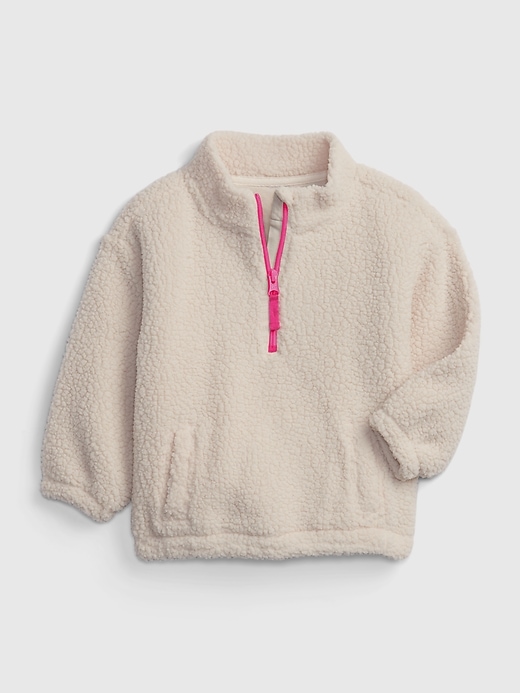 Toddler Sherpa Quarter-Zip Sweatshirt | Gap